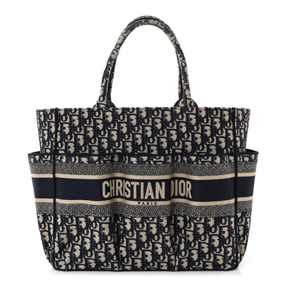 Christian Dior Oblique Catherine Tote Blue 1 of 10