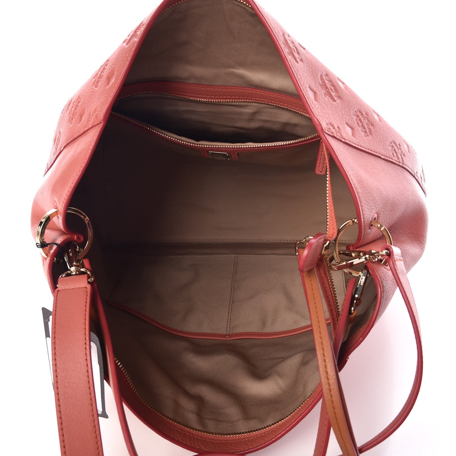 MCM Calfskin Ottomar Large Klara Hobo Cocoa 8 of 9