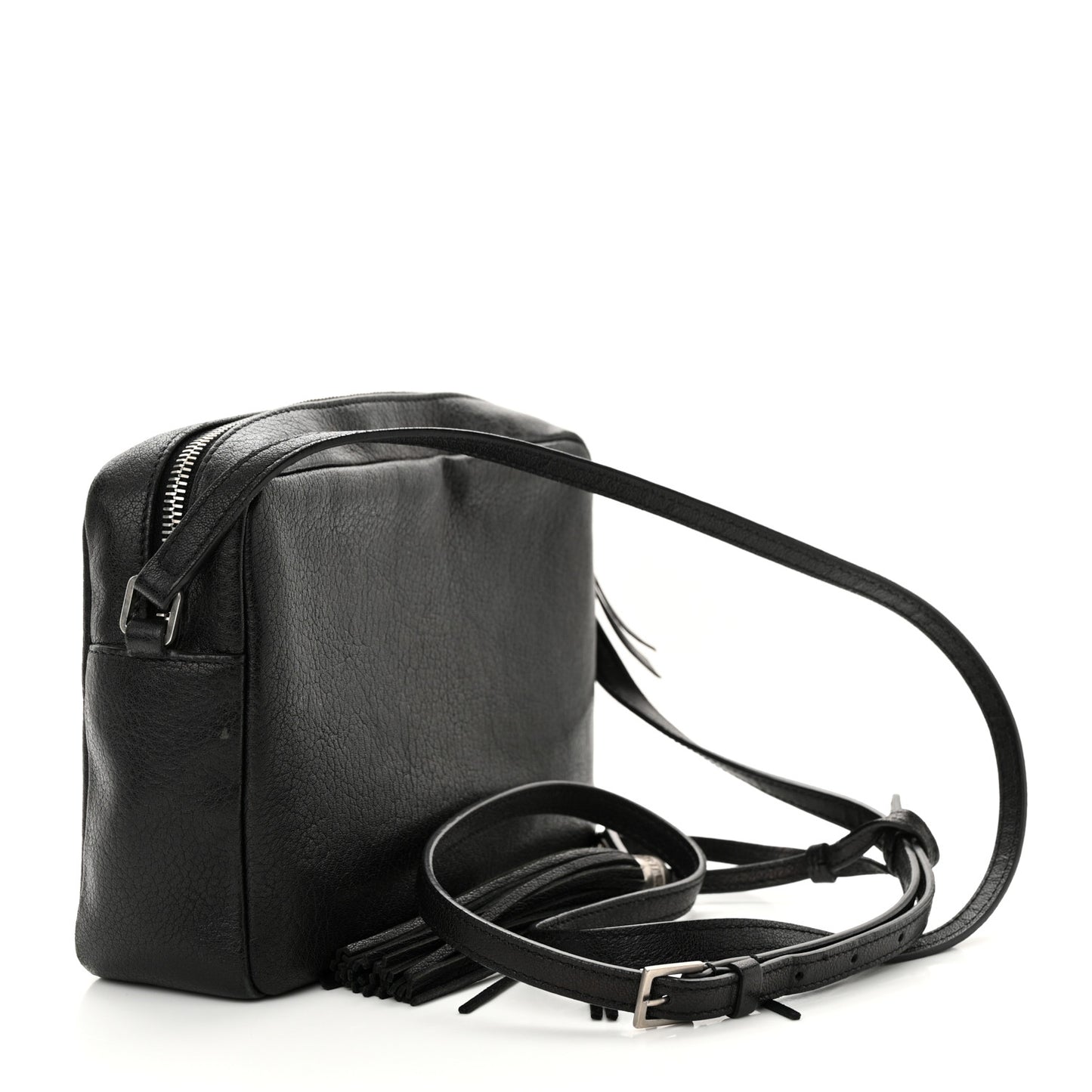 Lambskin Monogram Small Lou Camera Bag Black