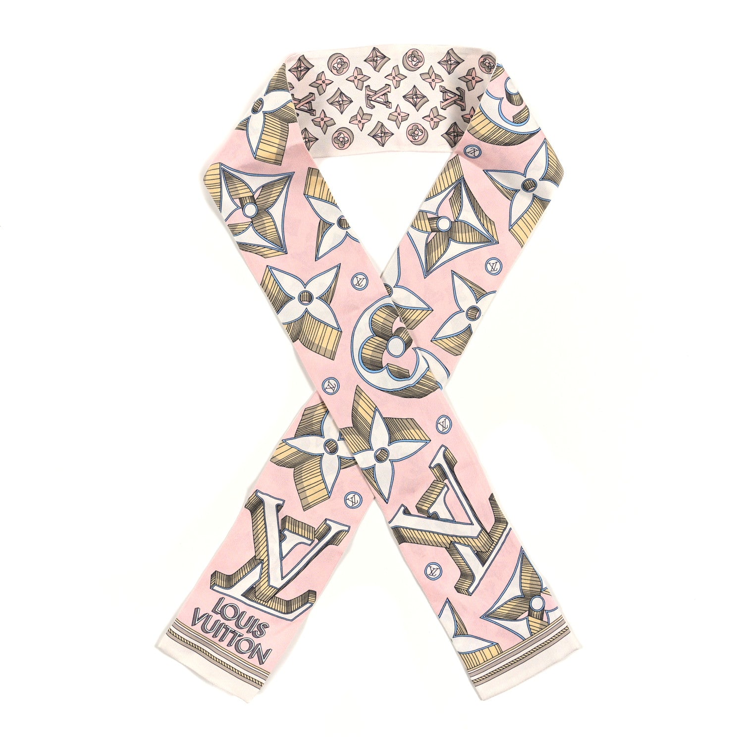 Louis Vuitton Silk Ultimate 3D Bandeau Rose Clair 1 of 3