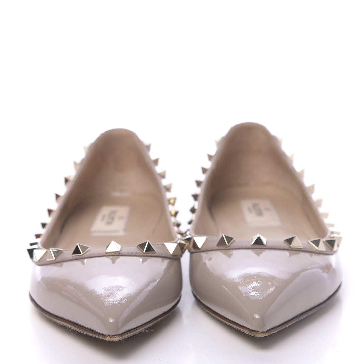Patent Rockstud Ballerina Flats 37 Poudre