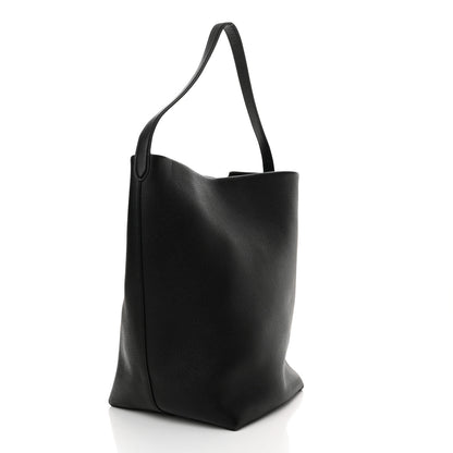 The Row Grained Calfskin Large N/S Park Tote Black 3 of 11