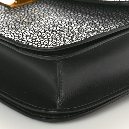 Celine Stingray Medium Classic Box Flap Bag Navy 9 of 11