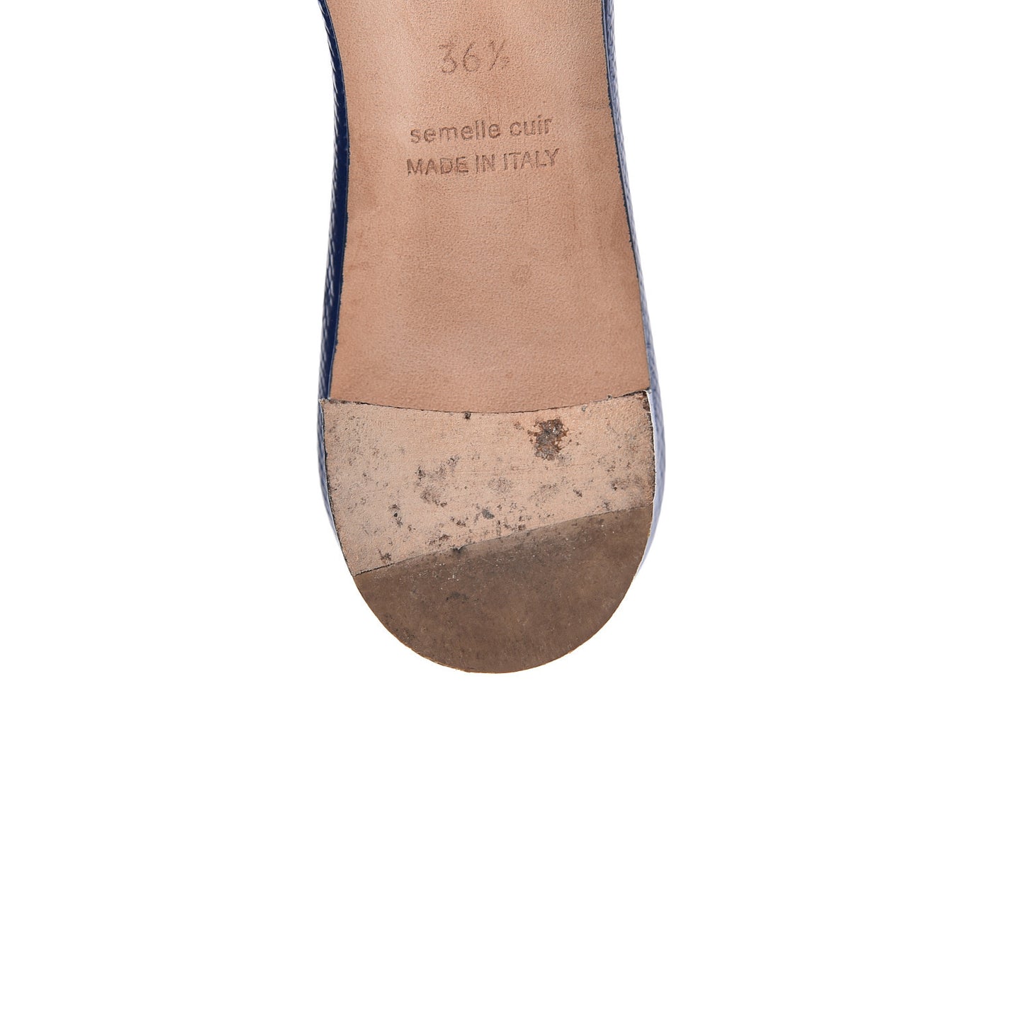 Patent Epsom Oasis Sandals 36.5 Bleu Saphir