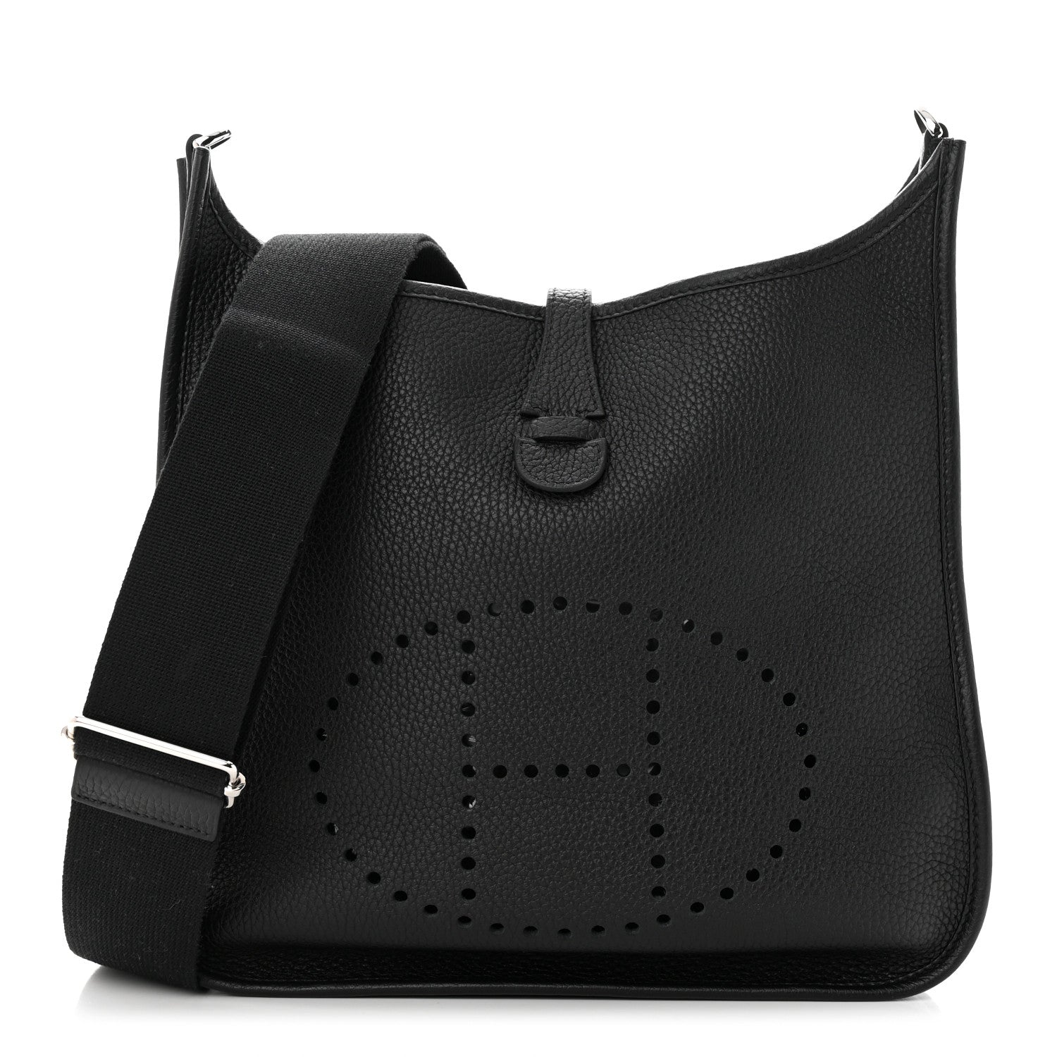 Hermes Taurillon Clemence Evelyne III PM Black 1 of 11