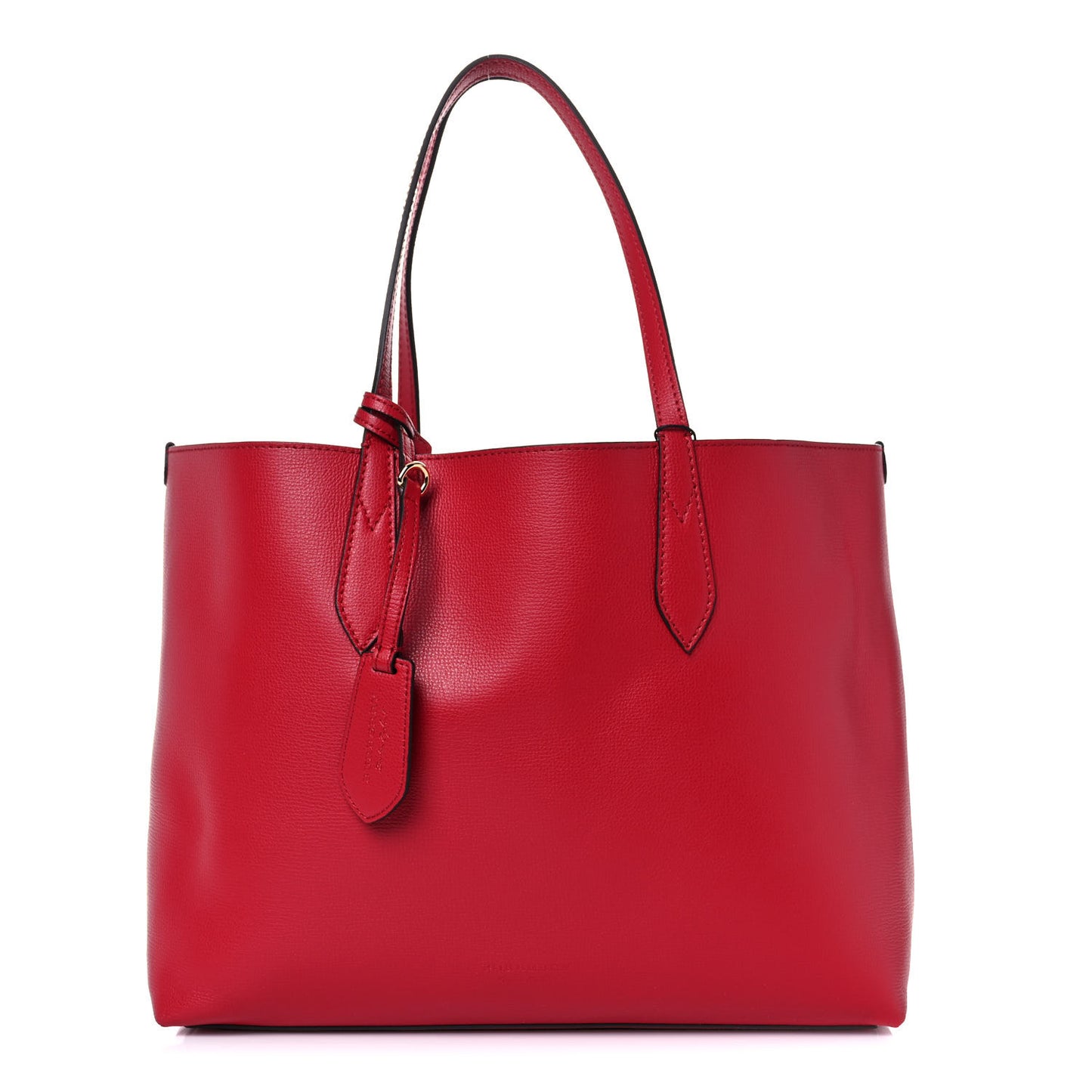 Haymarket Check Medium Reversible Tote Poppy Red