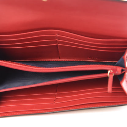 Gucci GG Supreme Monogram Blooms Continental Wallet Blue 5 of 9