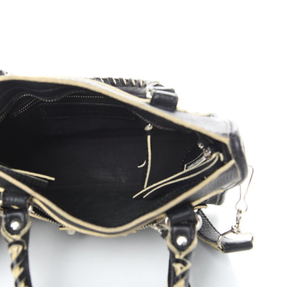 Balenciaga Supple Grained Calfskin Classic Silver Hardware Highlight Mini City Black 5 of 17