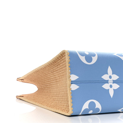 Louis Vuitton Monogram Giant Raffia Hamptons By The Pool Onthego GM Blue 10 of 18