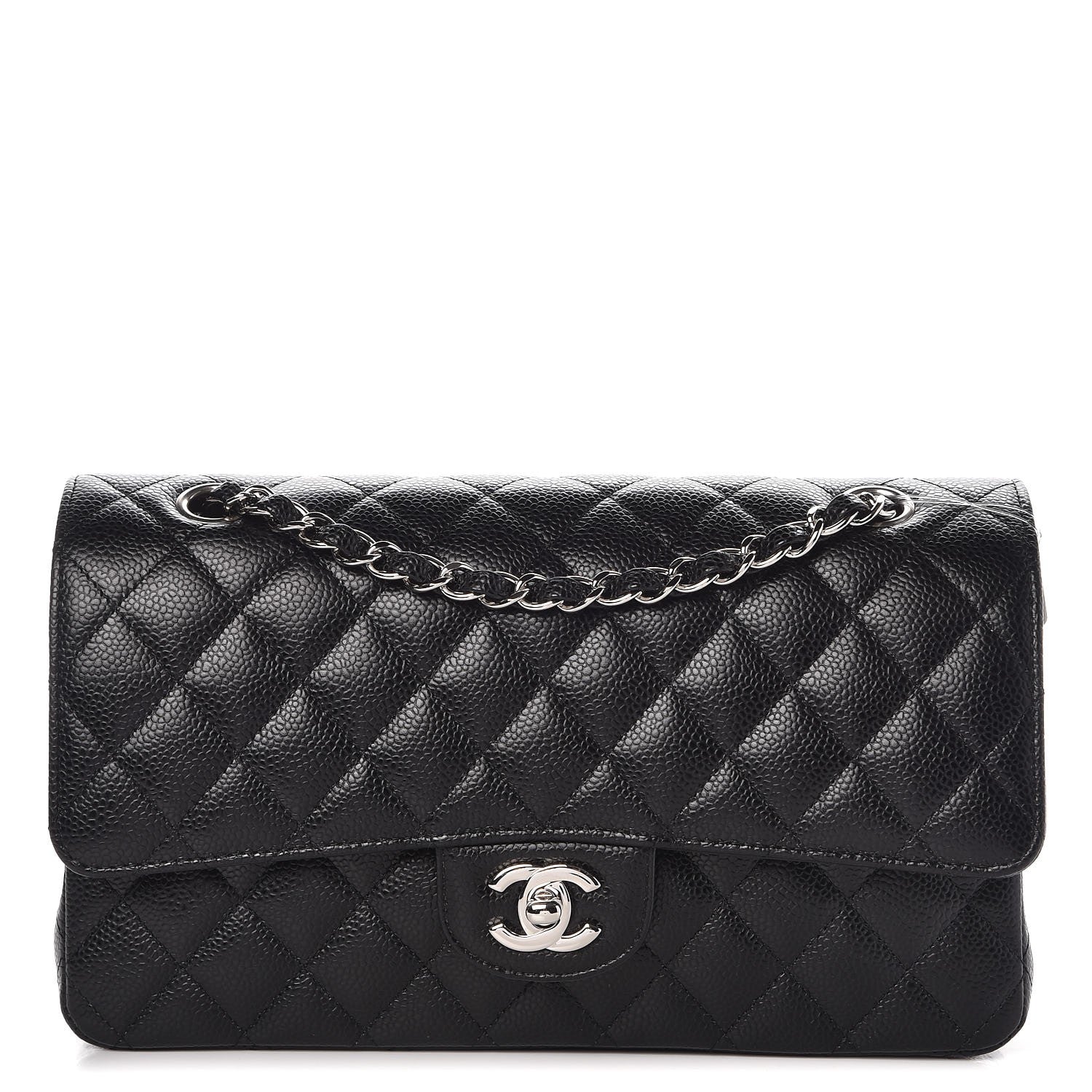 Chanel Caviar Quilted Medium Double Flap Black 1 of 9