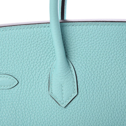 Hermes Togo Birkin 25 Bleu Atoll 30 of 34