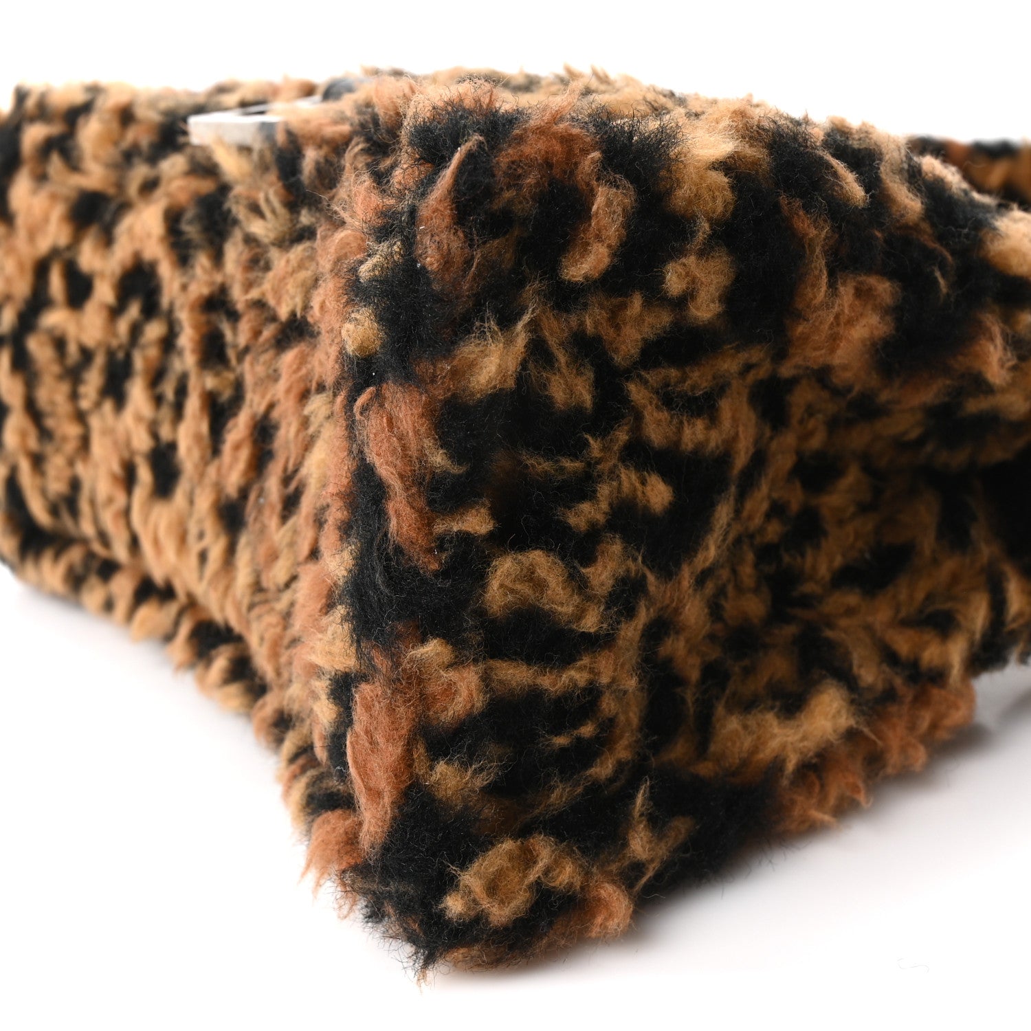Balenciaga Fleece Leopard Print Small Hourglass Top Handle Bag Brown 10 of 10