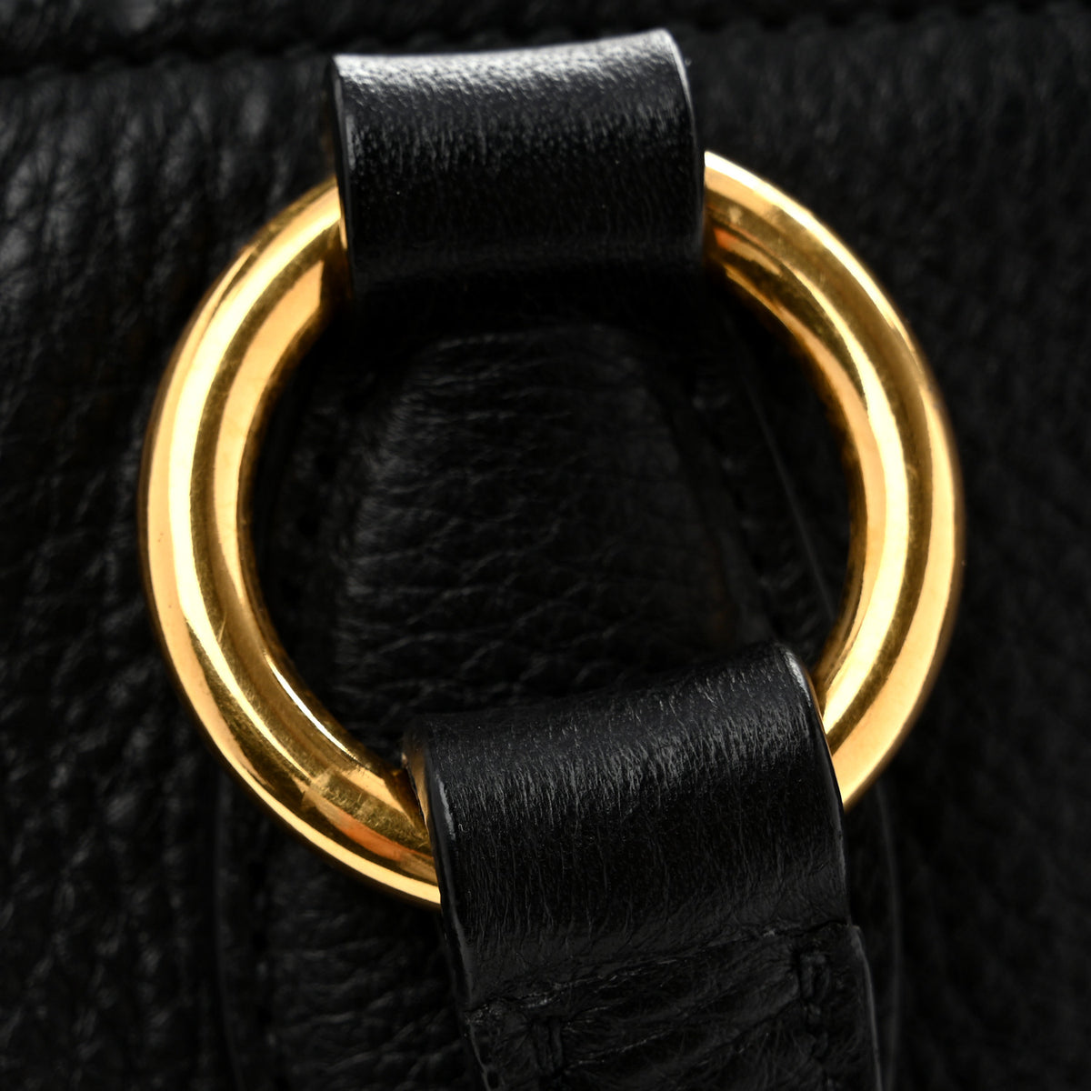 Miu Miu Vitello Daino Caribu Tote Black 14 of 14