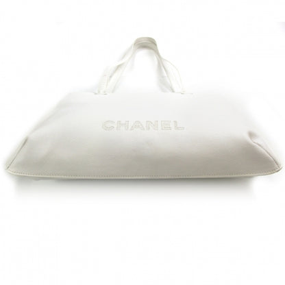 Chanel Caviar Tote White 4 of 12