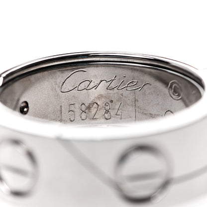 Cartier 18K White Gold 7mm Astro LOVE Ring 51 5.75 4 of 6
