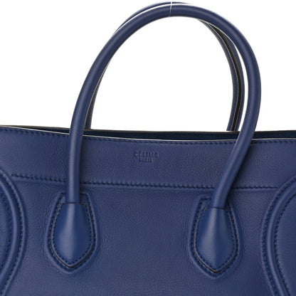 Celine Supple Calfskin Medium Phantom Luggage Indigo 7 of 9