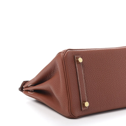 Hermes Togo Birkin 25 Sienne 8 of 12