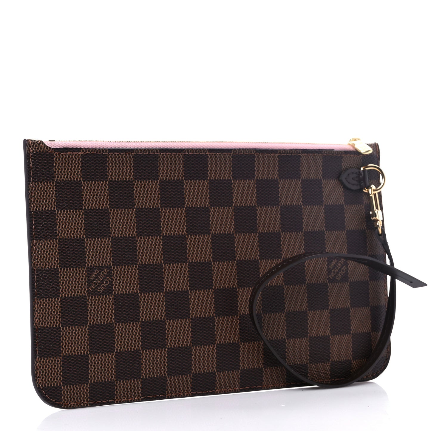 Damier Ebene Neverfull MM GM Pochette Rose Ballerine