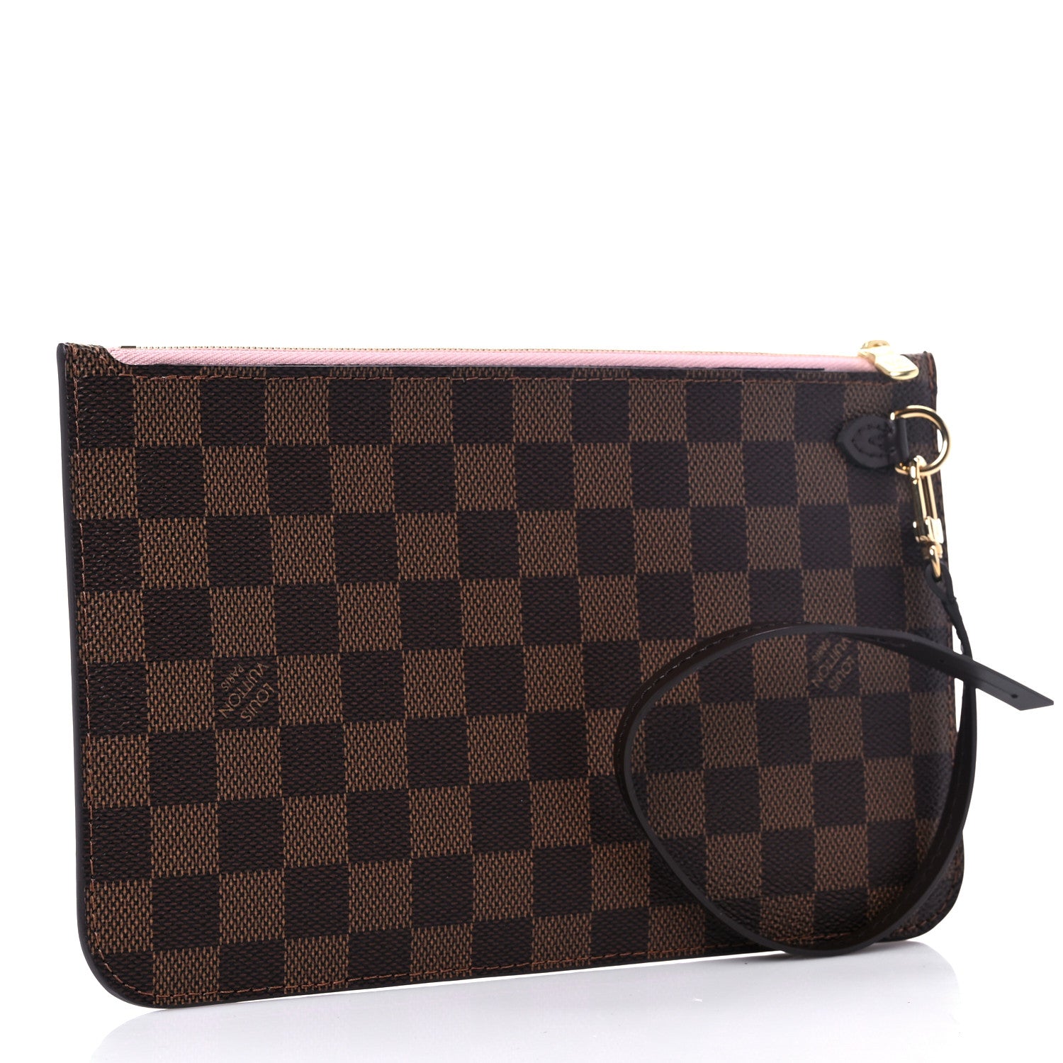 Louis Vuitton Damier Ebene Neverfull MM GM Pochette Rose Ballerine 4 of 7