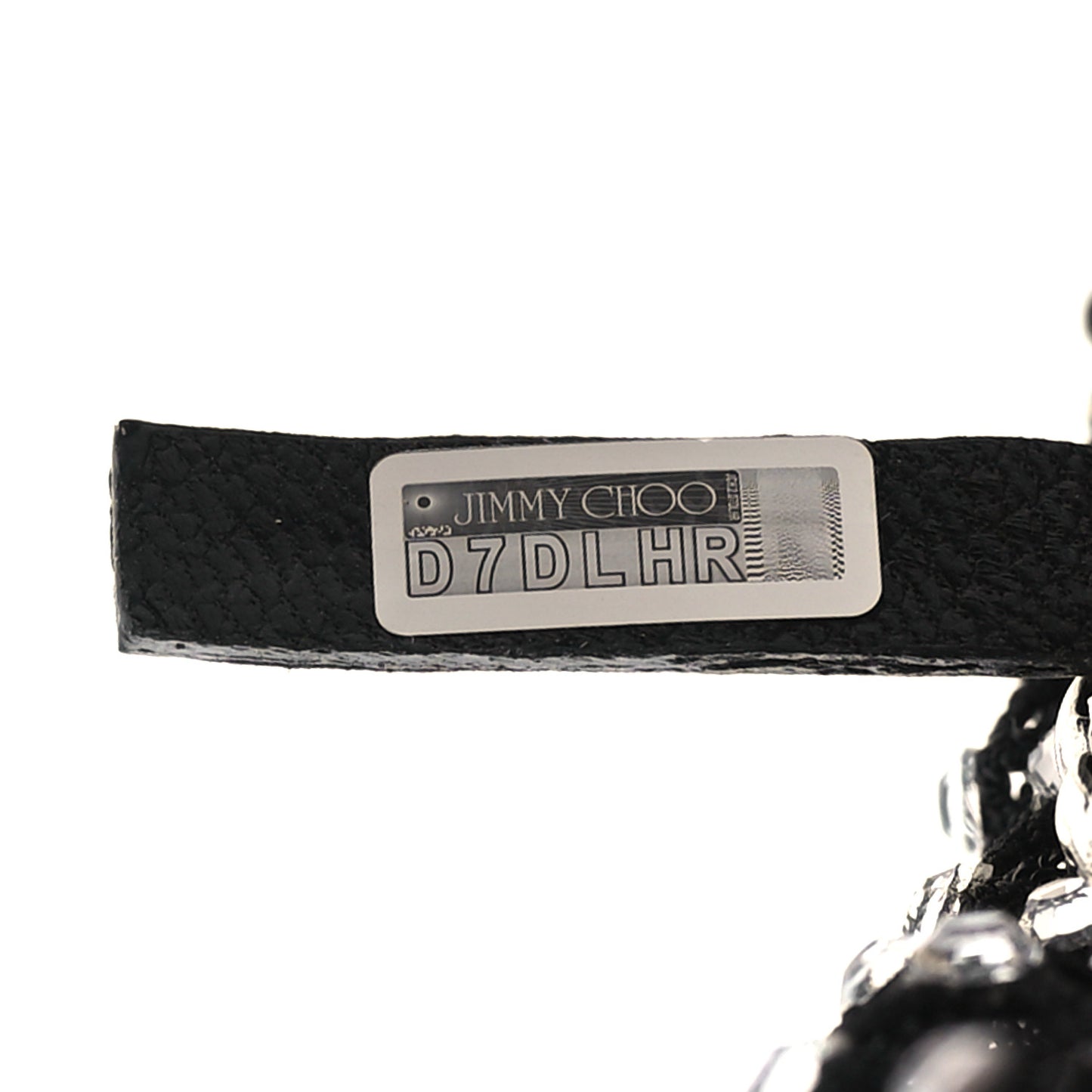 Mesh Crystal Bon Bon Bag Black