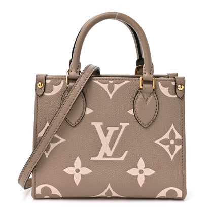 Louis Vuitton Empreinte Monogram Giant Onthego BB Tourterelle Creme 1 of 9