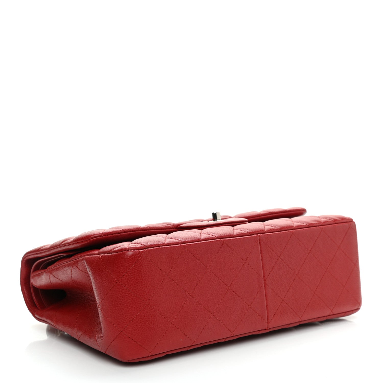 Chanel Caviar Quilted Jumbo Double Flap Red 4 of 11