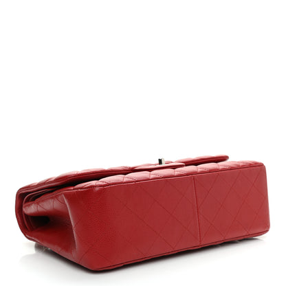 Chanel Caviar Quilted Jumbo Double Flap Red 4 of 11