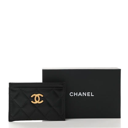 Chanel Lambskin Quilted Card Holder Black 8 of 8