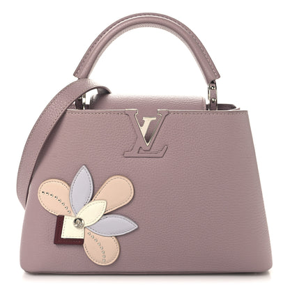 Louis Vuitton Taurillon Iris Blossom Capucines BB Light Purple 1 of 10