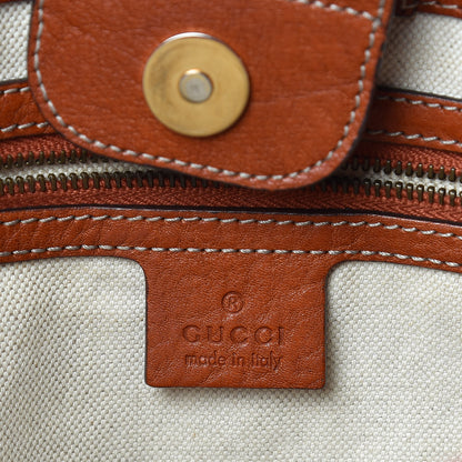 Gucci Monogram Medium GG Running Tote Orange 6 of 10
