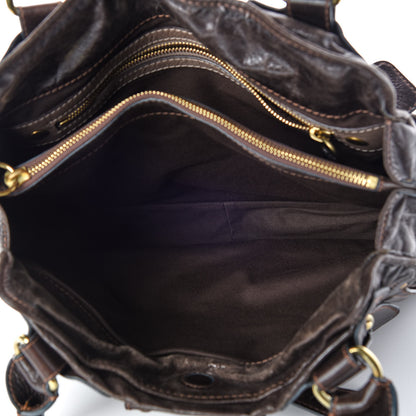 Chloe Calfskin Large Bay Tote Brown 7 of 14