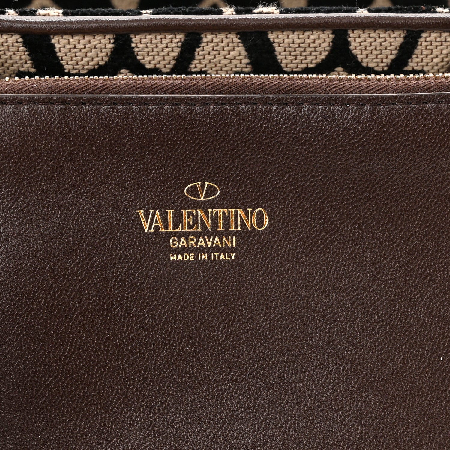 Valentino Garavani Toile Iconographe Goatskin Small Le Quatrieme Shopping Bag Naturale Black Fondant 7 of 11