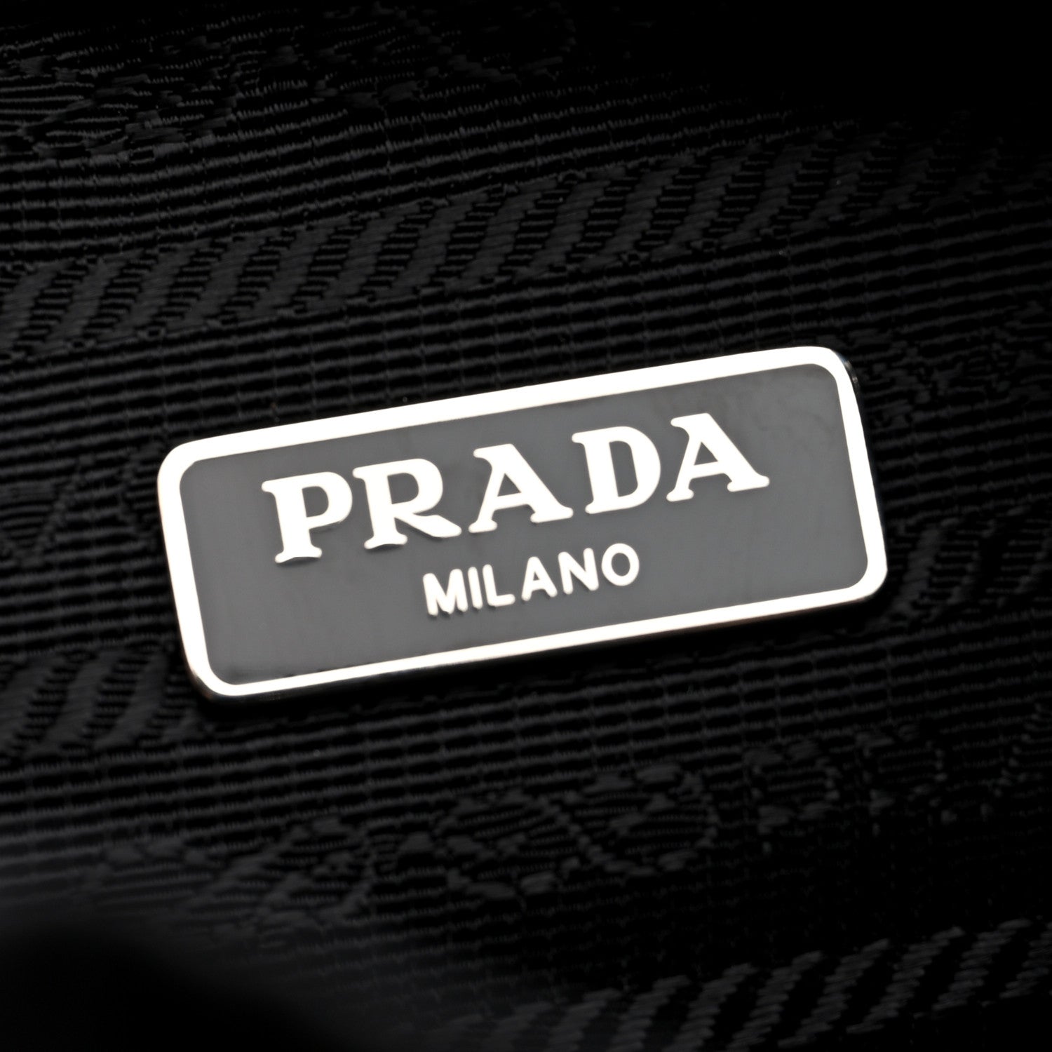 Prada Saffiano Tessuto Re-Nylon Vela Bucket Wristlet Black 6 of 8