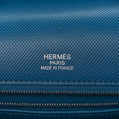 Hermes Swift Grain d'H Ghillies Kelly 35 Bleu Izmir 8 of 44