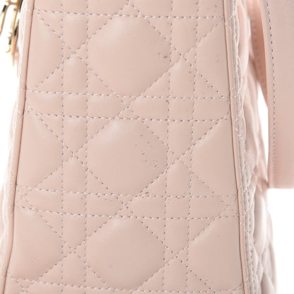 Christian Dior Lambskin Cannage Large Lady Dior Rose Poudre 13 of 14