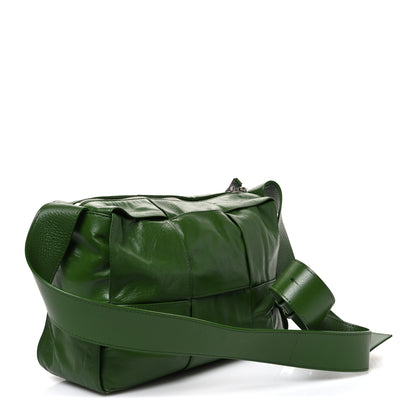 Bottega Veneta Paper Calfskin Maxi Intreccio Medium Arco Camera Bag Avocado 3 of 11
