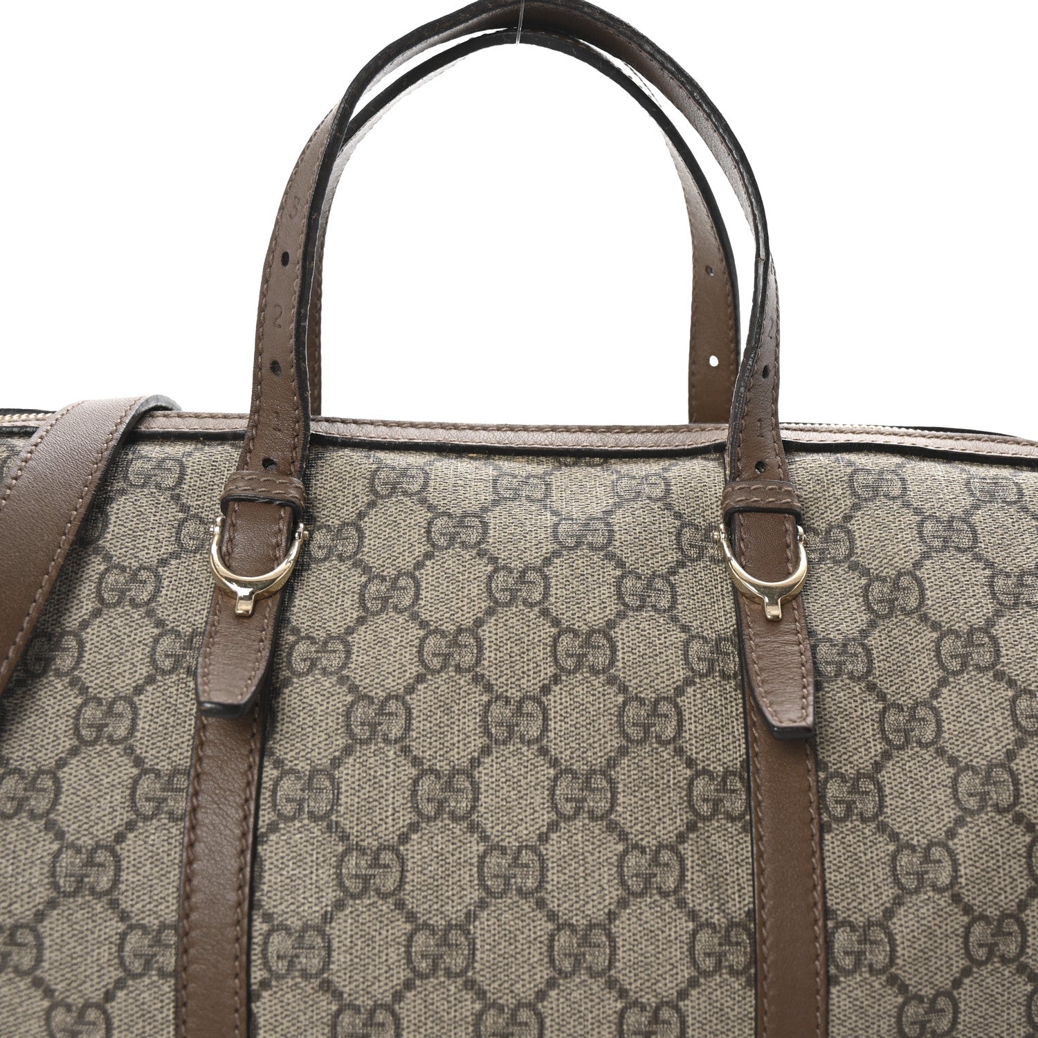 Gucci GG Supreme Monogram Margaux Calfskin Medium Nice Boston Beige Ebony Acero 8 of 10