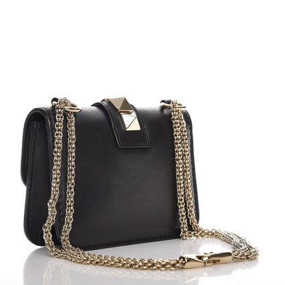 Valentino Garavani Vitello Mini Glam Lock Rockstud Flap Black 3 of 7