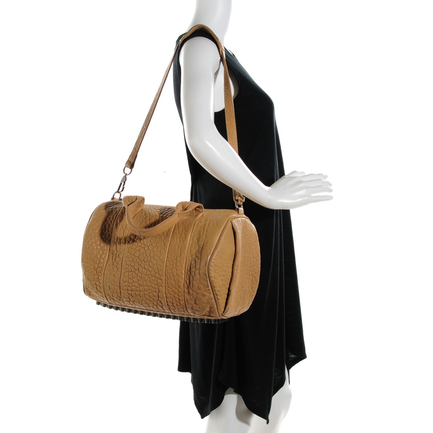 Alexander Wang Pebbled Lambskin Rocco Latte 4 of 11