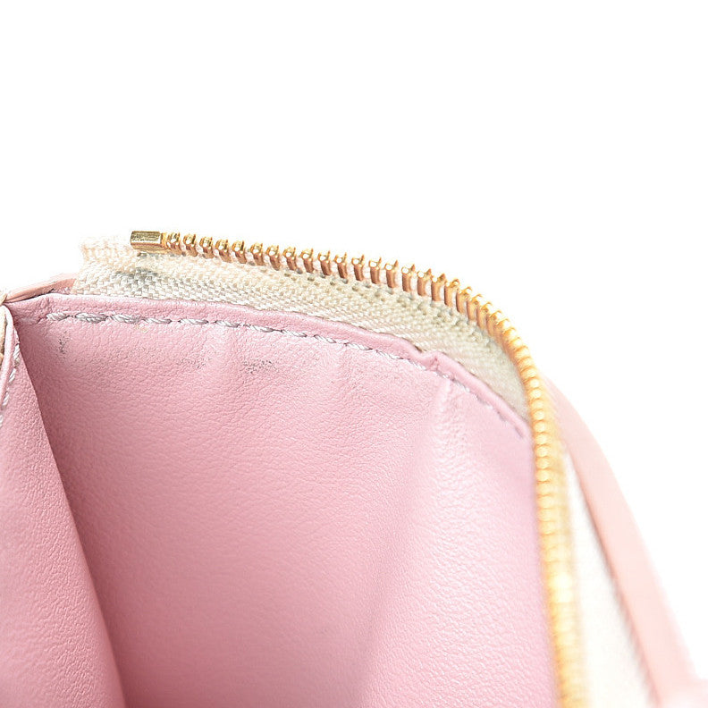 Damier Azur Victorine Wallet Rose Ballerine