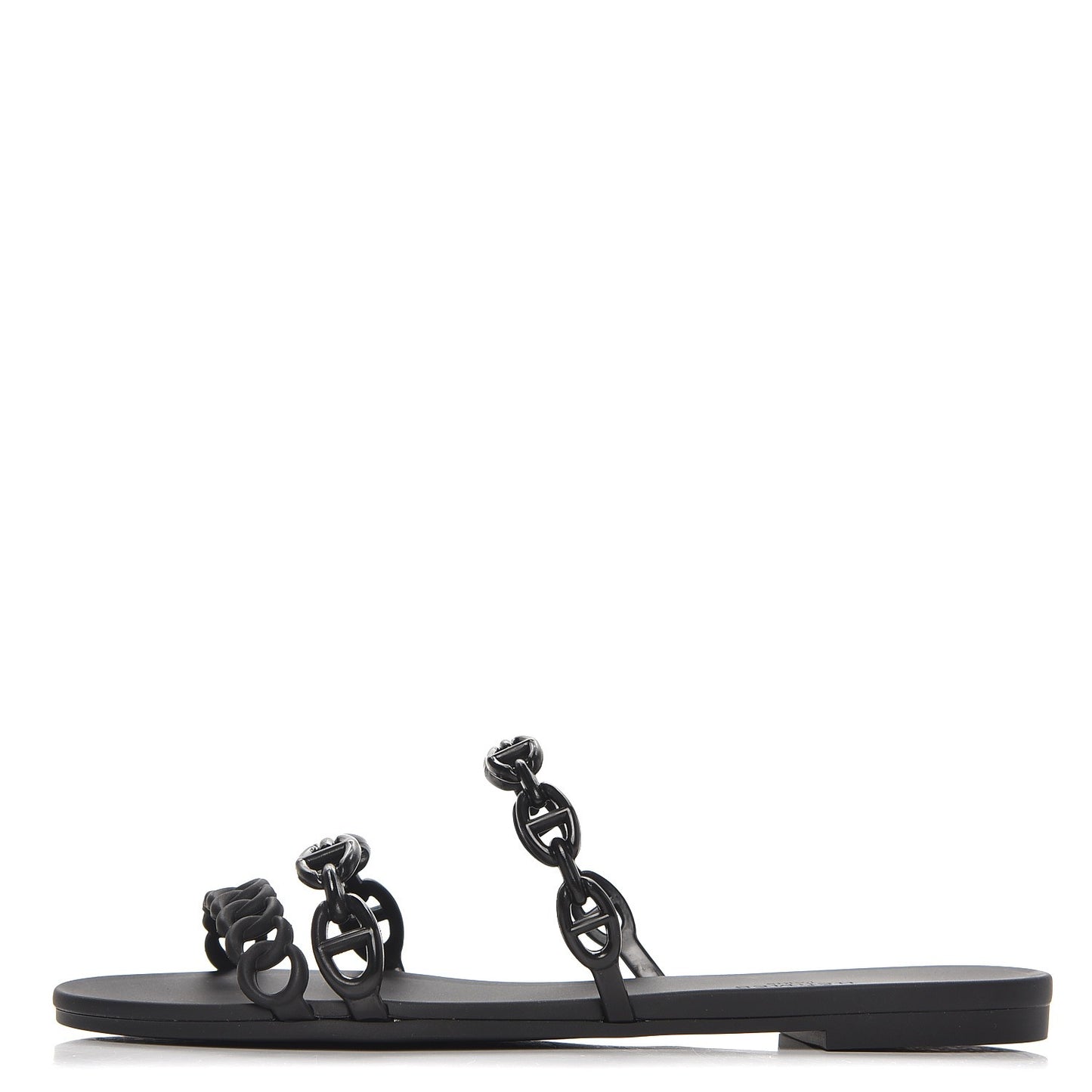 Rubber Chaine d'Ancre Rivage Sandals 37 Black