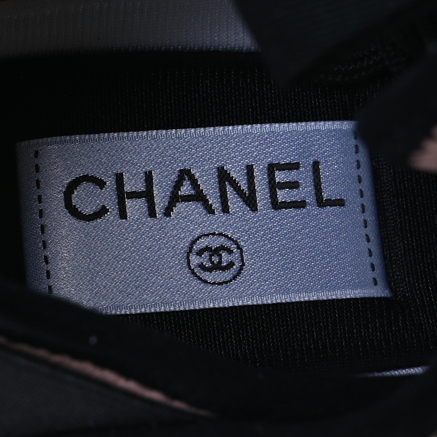 Chanel Suede Calfskin Nylon Grosgrain CC Sneakers 39.5 Light Pink 9 of 13