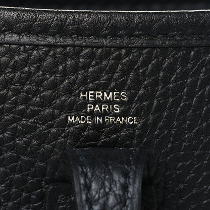 Hermes Taurillon Clemence Evelyne TPM Black 6 of 10