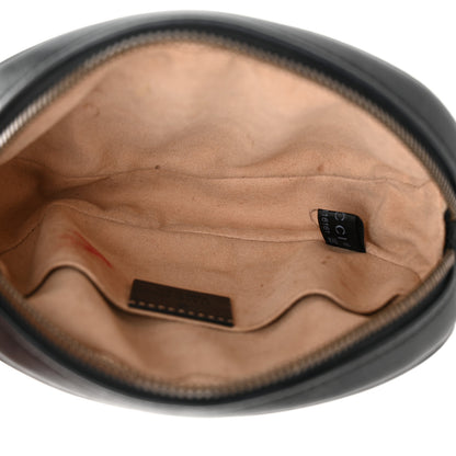 Gucci Calfskin Matelasse GG Marmont Belt Bag 75 30 Black 6 of 14