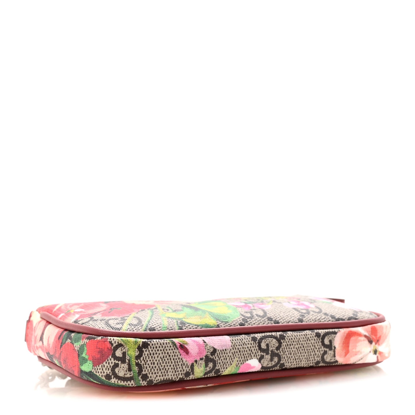 GG Supreme Monogram Blooms Mini Chain Bag Beige Multicolor Dry Rose