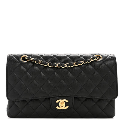 Chanel Caviar Quilted Medium Double Flap Black 1 of 13