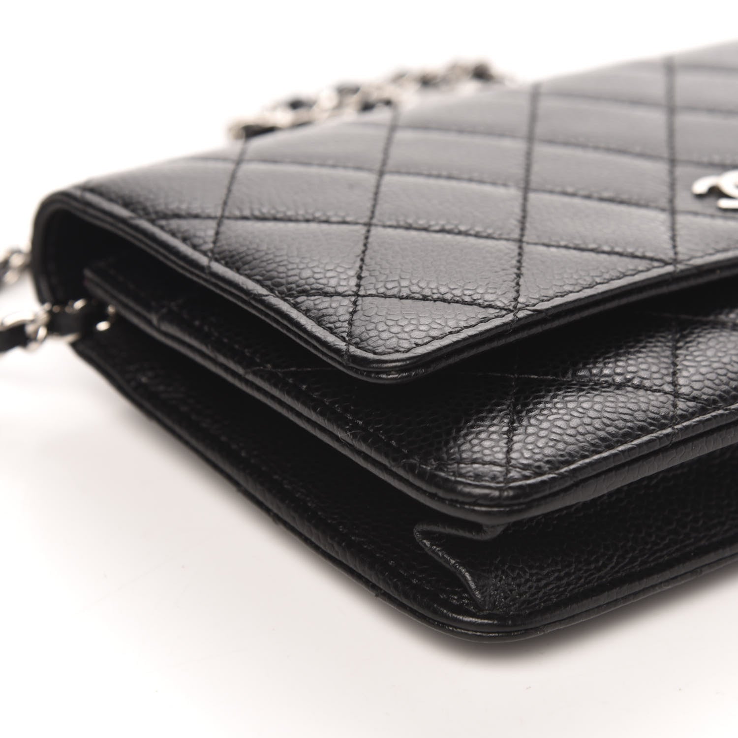Chanel Caviar Quilted Wallet On Chain WOC Black 9 of 10