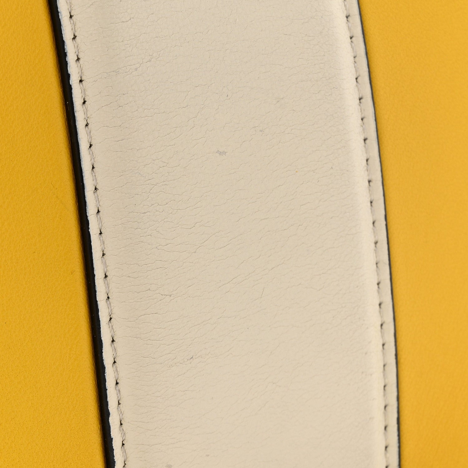 Fendi Nappa Apolo Bi-Color Mini Chain Baguette Limone White Ice 15 of 15
