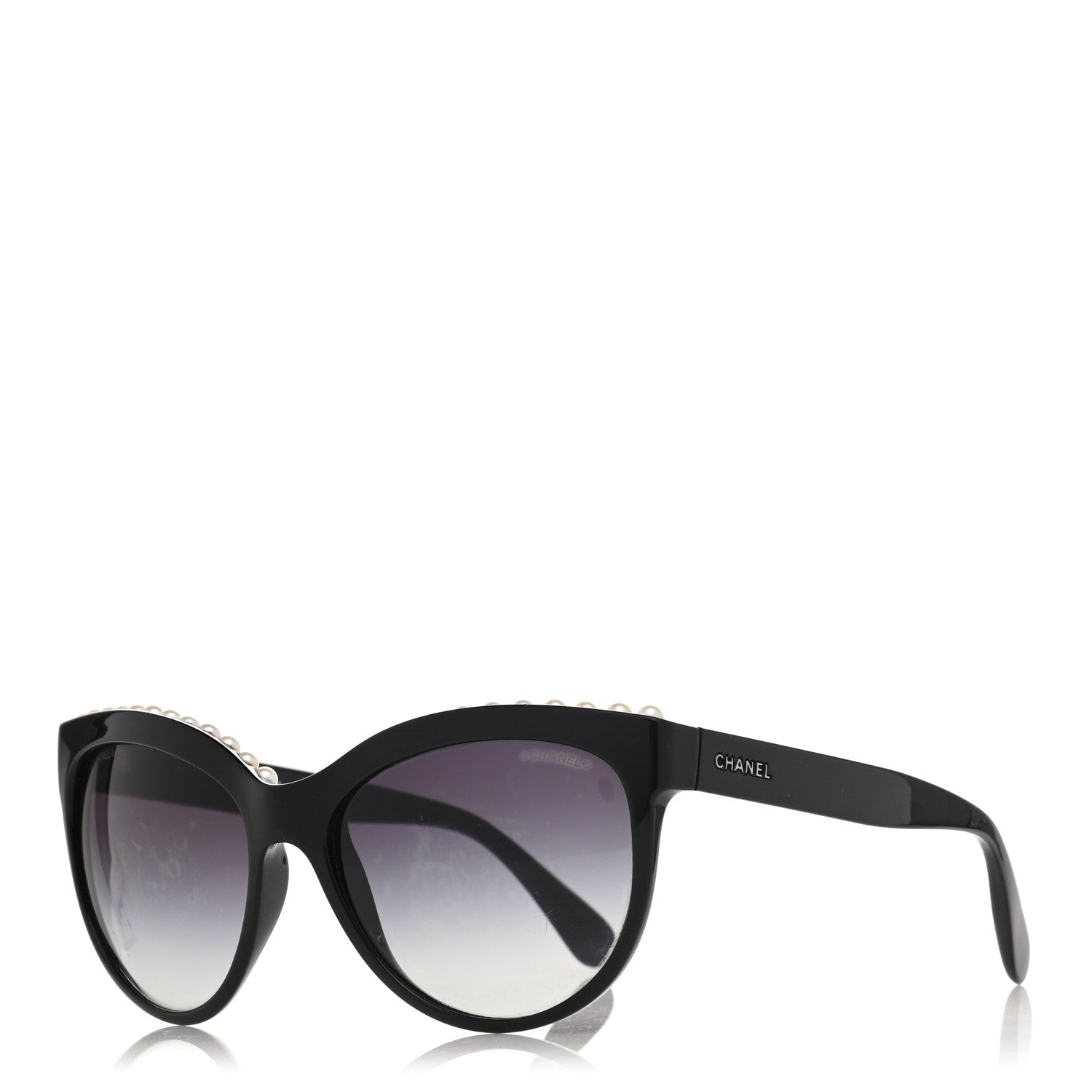 Chanel Freshwater Cultured Pearl Butterfly Sunglasses 6040-H Black 1 of 10