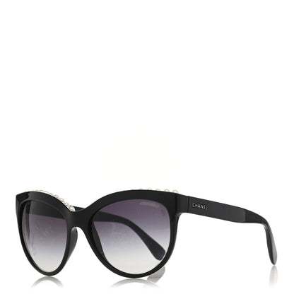 Chanel Freshwater Cultured Pearl Butterfly Sunglasses 6040-H Black 1 of 10